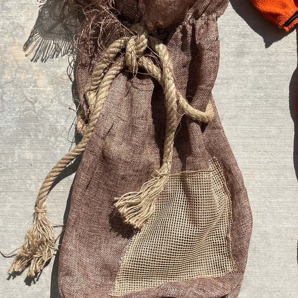 Spirit Haloowen scary pumpkin scarecrow costume XL